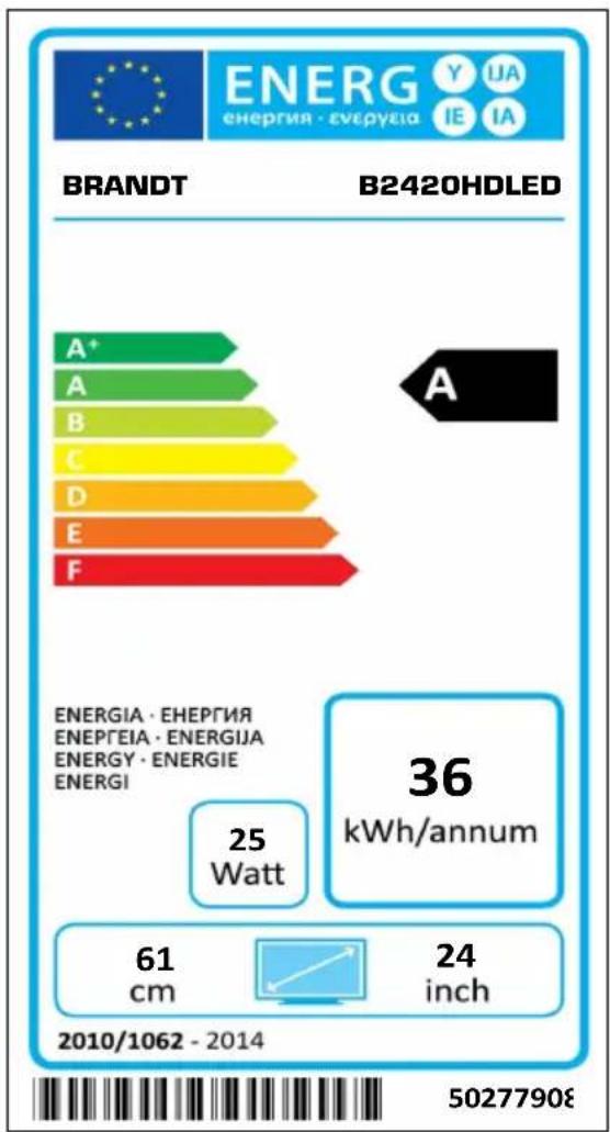 BRANDT B2420HDLED - Product fiche - 1