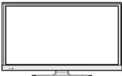 BRANDT B2420HDLED - Bedieningstoetsen op de TV - 1