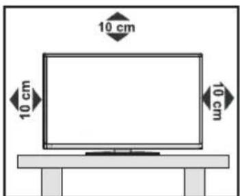 BRANDT B2420HDLED - Positioning the TV - 1