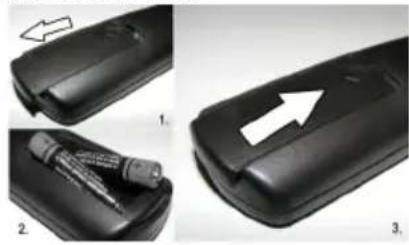 BRANDT B2420HDLED - Vložte batérié do dial'kového - 1