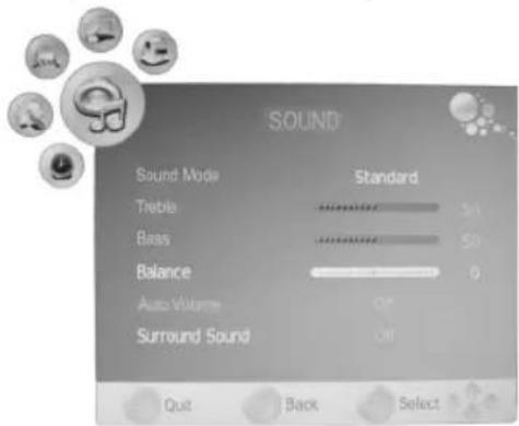 AEG CTV 2204 - Modifier les paramètres du son - 1