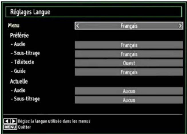 WALTHAM WTHD 3212 B - Configuration des préférences linguistiques - 1