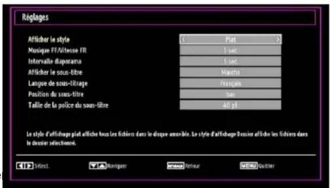 WALTHAM WTHD 3212 B - Réglages du navigateur média - 1