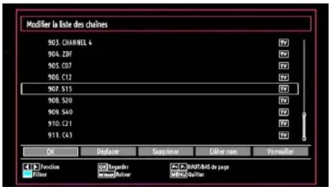 WALTHAM WTHD 3212 B - Gestion des chaînes : Liste des Chaînes - 2