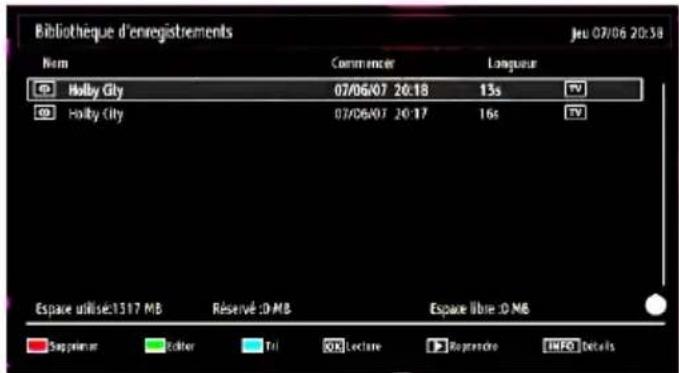 WALTHAM WTHD 3212 B - Regarder les programmes enregistrés - 1
