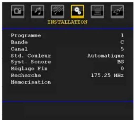 WALTHAM WT 2211 W PVR - Menu Installation. - 1