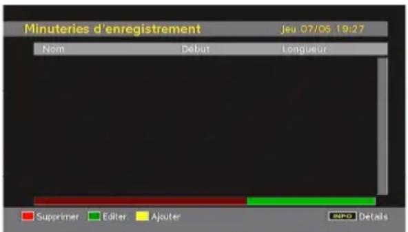 WALTHAM WT 2211 W PVR - Enregistrement des minuteries - 1
