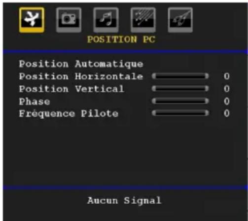 WALTHAM WT 2211 W PVR - Menu Position du PC - 1