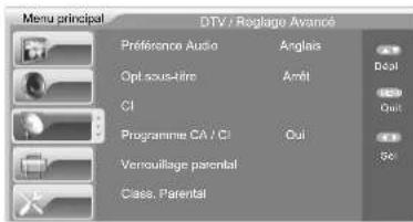 AKIRA LCTB85TDU22H - Réglage menu DTV - 3