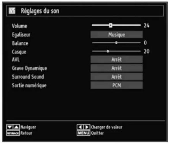 LISTO LCDUSB339 - UTILISATION DU MENU SON - 1