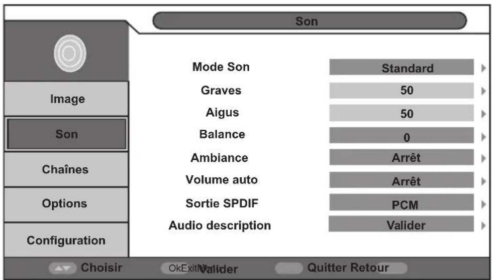 LISTO 19LED608 - - Menu SON - 1