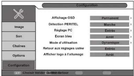ESSENTIELB Velinio 28 DVD - Menu CONFIGURATION - 1