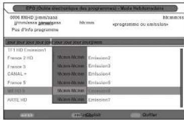 ESSENTIELB Velinio 28 DVD - guide des programmes (EPG) - 1