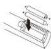 ESSENTIELB Velinio 28 DVD - INSERTION DES PILES - 2