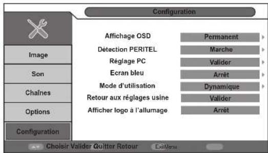 ESSENTIELB Kea 32 - Menu CONFIGURATION - 1