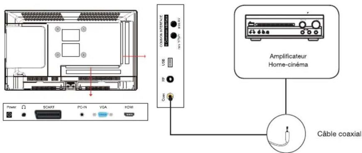 ESSENTIELB Colorys 23.6 - Raccordement avec un cable coaxial - 1