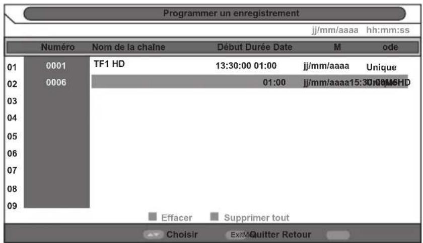 ESSENTIELB Colorys 23.6 - PROGRAMMER UN ENREGISTREMENT : - 3