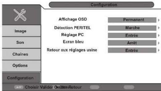 ESSENTIELB 31.5 Blanc Kea - Menu CONFIGURATION - 1