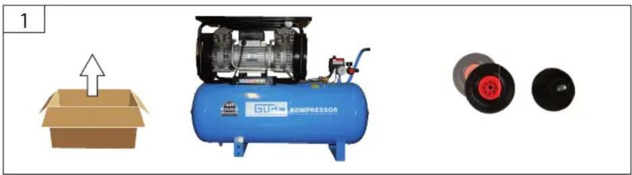 Güde Airpower 4801090 - Français CARACTÉRISTIQUES TECHNIQUES | UTILISATION CONFORME À LA DESTINATION | CONSIGNES DE SÉCURITÉ | ENTRETIEN | GARANTIE | DÉCLARATION DE CONFORMITÉ CE \_\_\_\_ 22 - 14