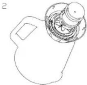 PRINCESS Classic Rib 212001 - NUNCA DEVE MERVULHAR A BASE DO MOTOR EM AGUA OU EM QUAISQUER OUTROS LIQUIDOS. - 2