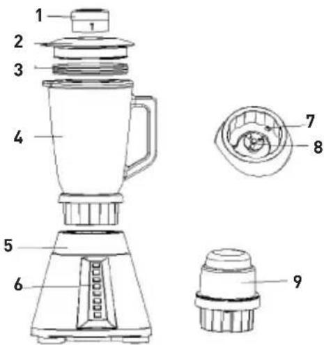 SINBO SHB 2054 - ONDERDELEN - 1