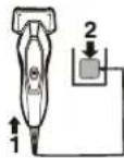 PANASONIC ESRW35 - Charging the shaver - 1