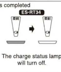 PANASONIC ESRT64 - Charging the shaver - 6