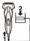 PANASONIC ESRT34 - Charging the shaver - 1