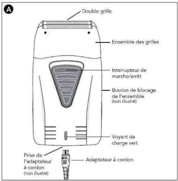 Andis TS1 - RECHARGE DU RASOIR - 1