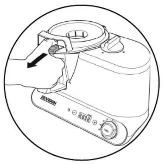 SEVERIN James the Wondermachine KM 3895 - Retrait du couvercle : - 1