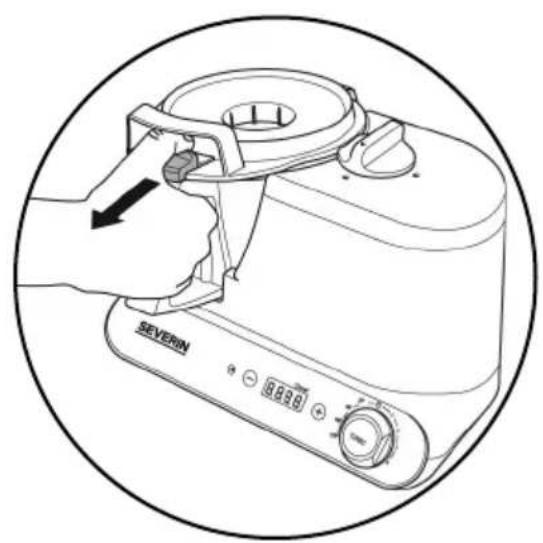 SEVERIN James the Wondermachine KM 3895 - Fjernelse af Iaget: - 1