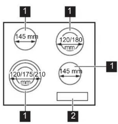 AEG HK634030FB - Oversikt over matlagingsoverflaten - 1