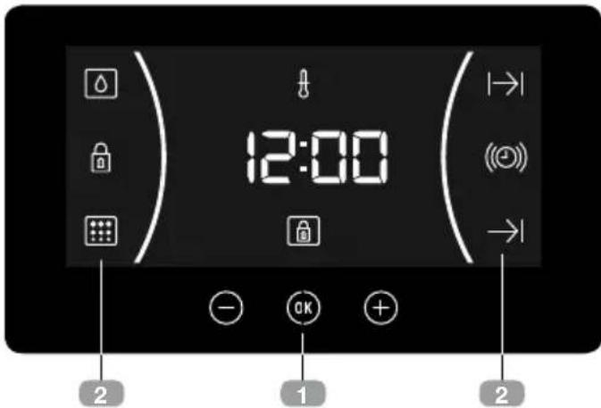 TEKA HLB 840 P - Περιγραφή του ηλεκτρονικού ρολογιού/timer - 1
