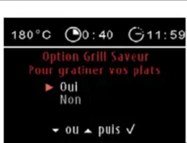 SAUTER SOP4840X - - UTILISATION DE LA FONCTION "OPTION GRILL SAVEUR" - 1