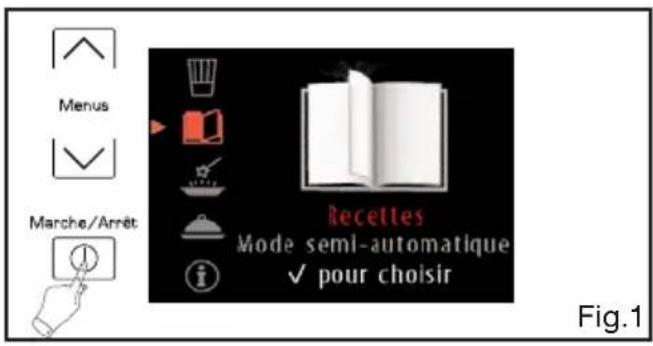 SAUTER SOP4840V - - UTILISATION DE LA FONCTION "RECETTES" - 1