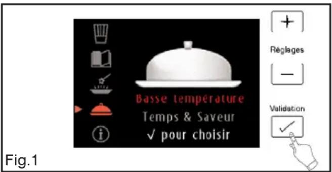 SAUTER SOP4840V - - UTILISATION DE LA FONCTION "BASSE TEMPERATURE" - 2