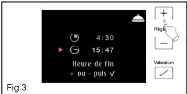 SAUTER SOP4840V - - DUREE DE CUISSON ET HEURE DE FIN DE CUISSON - 6