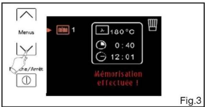 SAUTER SOP4840V - -Mémorisez une cuisson - 3