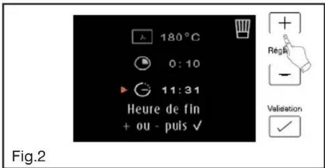 SAUTER SOP4970M - - DUREE DE CUISSON ET HEURE DE FIN DE CUISSON - 5