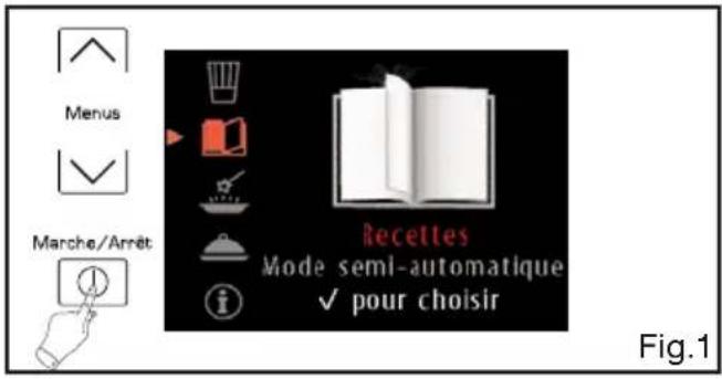 SAUTER SOP4840W - Utilisation de la fonction "recettes - 1