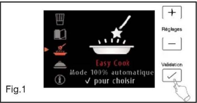 SAUTER SOP4840W - Fonctionnement de la fonction "EASY COOK": - 2