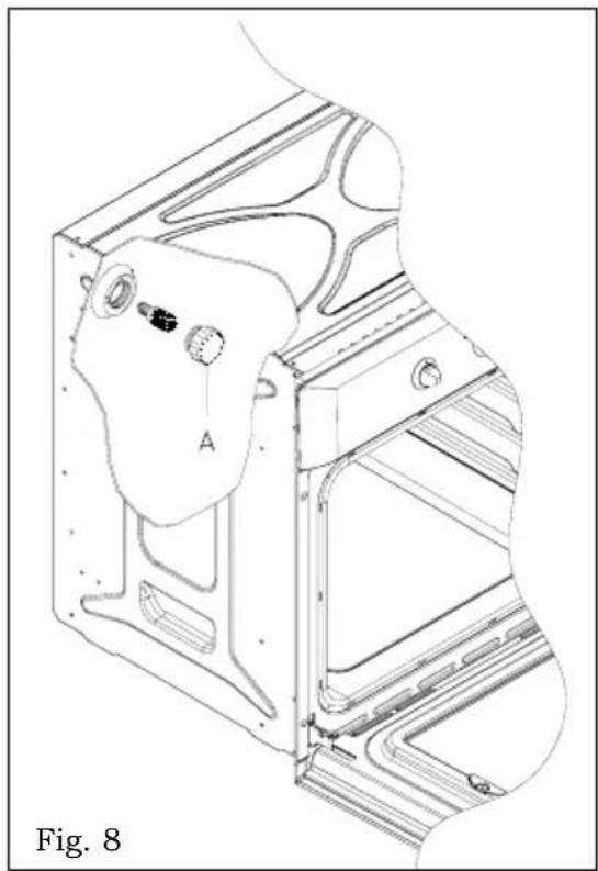 BAUMATIC B100ITBL - Remplacement de la lampe à l'intérieur du four - fig. 8 - 1