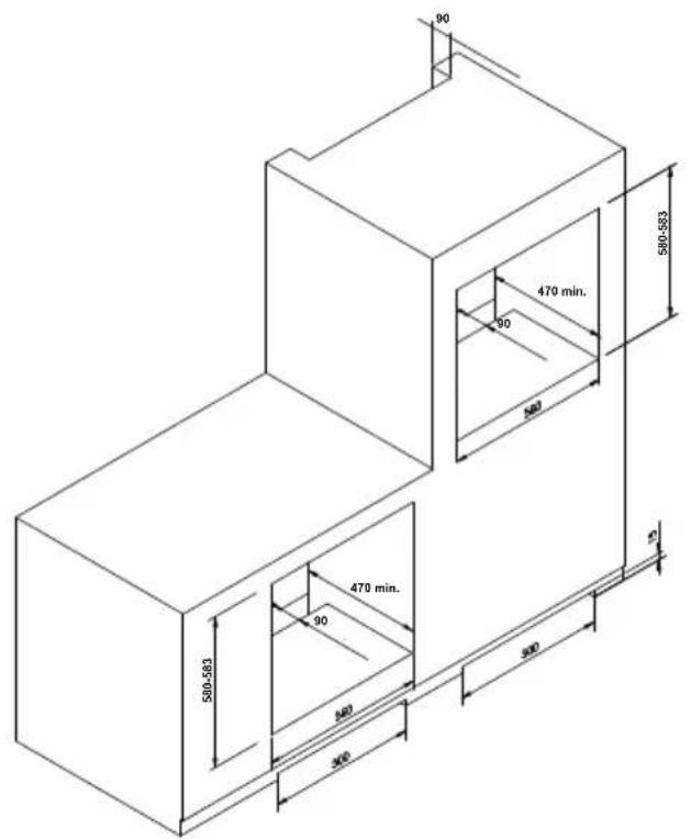 BAUMATIC B100ITBL - Encastrement pour le four statique - 1