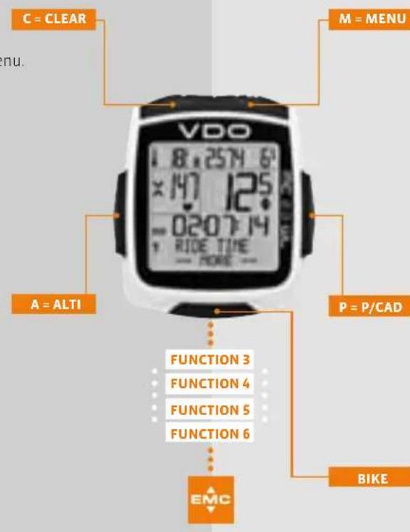 VDO MC 2.0 WL - In setting mode: - 1