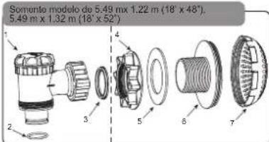 Somento modelo de 5.49 m x 1.22 m (18' x 48'). 5.49 m x 1.32 m (18' x 52')