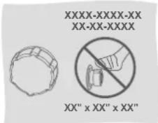 XXXX-XXXX-XX XX-XX-XXXX XX" x XX" x XX"