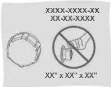XXXX-XXXX-XX XX-XX-XXXX XX" x XX" x XX"