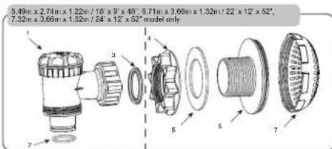 BESTWAY BW56242 - See below for part descriptions. - 1