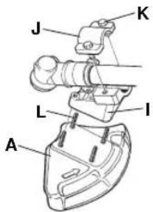 HUSQVARNA 533RS - Monteren van bladbeschemkap en zaagblad - 3