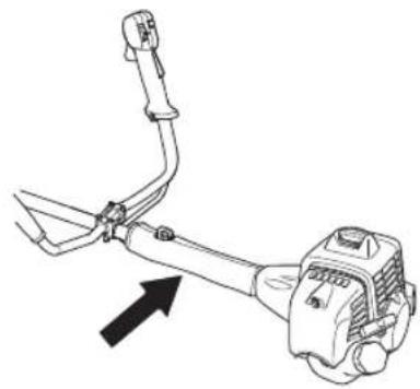 HUSQVARNA 533RS - A kormányrud és a gázsabályozó kar összeszerelése - 3